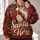 Jolly Santa With Gifts and Holly for Christmas Celebrations and Cozy Winter Cheer All-over Print Hoodie (Lightweight) - 2
