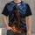 Howling Werewolf Beneath Full Moon in Mountain Cabin Wilderness for Camping Nights All-over Print Unisex T-shirt - 4