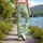 Mint Green White Daisies for Yoga, Pilates, and Everyday Wellness Style for Women Leggings - 12
