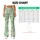Mint Green White Daisies for Yoga, Pilates, and Everyday Wellness Style for Women Leggings - 7