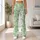 Mint Green White Daisies for Yoga, Pilates, and Everyday Wellness Style for Women Leggings - 11
