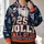 Santa Football Jolly Ball Club Christmas Game Night Gift for Holiday Sports Fans All-over Print Hoodie (Lightweight) - 2