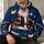 Santa Football Holiday Cheer for Christmas Game Day and Winter Festivities for Fans All-over Print Hoodie (Lightweight) - 6