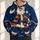 Santa Football Holiday Cheer for Christmas Game Day and Winter Festivities for Fans All-over Print Hoodie (Lightweight) - 1