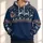 Santa Sleigh, Reindeer, Snowflakes and Pine Trees for Cozy Christmas Celebrations All-over Print Hoodie (Lightweight) - 1