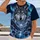 Howling Wolf Under Aurora Over Icy Mountains for Outdoor Adventure and Nature Lovers All-over Print Unisex T-shirt - 2