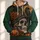 Witch Hat Skull, Raven and Pumpkins for Gothic Halloween Night Celebrations All-over Print Hoodie (Lightweight) - 1