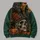 Witch Hat Skull, Raven and Pumpkins for Gothic Halloween Night Celebrations All-over Print Hoodie (Lightweight) - 5