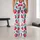 Bright Strawberry and Teal Leaf Motifs for Yoga, Pilates and Everyday Summer Style Leggings - 10