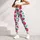 Bright Strawberry and Teal Leaf Motifs for Yoga, Pilates and Everyday Summer Style Leggings - 5