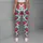 Bright Strawberry and Teal Leaf Motifs for Yoga, Pilates and Everyday Summer Style Leggings - 6