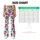 Bright Strawberry and Teal Leaf Motifs for Yoga, Pilates and Everyday Summer Style Leggings - 7