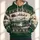 Santa Sleigh and Reindeer Over Snowy Cabin for Cozy Christmas Holiday Gatherings All-over Print Hoodie (Lightweight) - 1