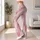 Soft Pink Marble Swirls for Yoga, Pilates, Studio Sessions and Everyday Activewear Leggings - 12