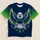 Soaring Eagle Football Crest for Game Day Tailgates and Retro Sports Fans Everyday All-over Print Unisex T-shirt - 1