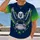 Soaring Eagle Football Crest for Game Day Tailgates and Retro Sports Fans Everyday All-over Print Unisex T-shirt - 2