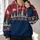 Holiday Sleigh and Reindeer Under Winter Stars for Festive Family Gatherings Together All-over Print Hoodie (Lightweight) - 2