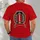 Scarlet Football Crest for Game Day Tailgates and Weekend Stadium Events for Fans All-over Print Unisex T-shirt - 6