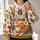 Autumn Dogs in Cozy Sweaters with Pumpkins for Fall Lovers and Halloween Season All-over Print Hoodie (Lightweight) - 2