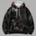 Seated Skeleton With Red Balloon for Spooky Halloween Night Gatherings All-over Print Hoodie (Lightweight) - 4