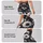 Black And White Daisy Blooms for Yoga Pilates and Everyday Casual Style for Women Leggings - 2