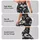 Black And White Daisy Blooms for Yoga Pilates and Everyday Casual Style for Women Leggings - 8