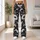 Black And White Daisy Blooms for Yoga Pilates and Everyday Casual Style for Women Leggings - 11