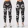 Black And White Daisy Blooms for Yoga Pilates and Everyday Casual Style for Women Leggings - 1