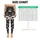Black And White Daisy Blooms for Yoga Pilates and Everyday Casual Style for Women Leggings - 3