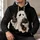 Ghost Hugging Black Cat with Coffee Mug for Cozy Halloween Nights and Fall Gatherings All-over Print Hoodie (Lightweight) - 6