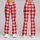 Red And White Gingham Checks For Yoga, Pilates And Everyday Casual Style Leggings - 9