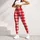 Red And White Gingham Checks For Yoga, Pilates And Everyday Casual Style Leggings - 5