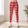 Red And White Gingham Checks For Yoga, Pilates And Everyday Casual Style Leggings - 4