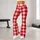 Red And White Gingham Checks For Yoga, Pilates And Everyday Casual Style Leggings - 10