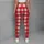 Red And White Gingham Checks For Yoga, Pilates And Everyday Casual Style Leggings - 6