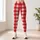 Red And White Gingham Checks For Yoga, Pilates And Everyday Casual Style Leggings - 6