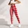 Red And White Gingham Checks For Yoga, Pilates And Everyday Casual Style Leggings - 5