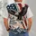 Bald Eagle, Cross and Mountain Faith for Family Freedom and Patriotic Outdoor Wear All-over Print Unisex T-shirt - 6