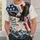 Bald Eagle, Cross and Mountain Faith for Family Freedom and Patriotic Outdoor Wear All-over Print Unisex T-shirt - 5