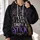 Witch Hat, Broom and Floral Moon Motifs for Halloween Gatherings and Cozy Autumn Nights All-over Print Hoodie (Lightweight) - 2