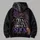 Witch Hat, Broom and Floral Moon Motifs for Halloween Gatherings and Cozy Autumn Nights All-over Print Hoodie (Lightweight) - 5