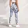 Blue Delft Botanical Florals for Yoga, Pilates, and Everyday Outings Leggings - 5