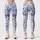 Blue Delft Botanical Florals for Yoga, Pilates, and Everyday Outings Leggings - 3