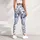 Blue Delft Botanical Florals for Yoga, Pilates, and Everyday Outings Leggings - 5
