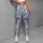 Blue Delft Botanical Florals for Yoga, Pilates, and Everyday Outings Leggings - 4