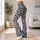 Black Gray Leopard Spots for Yoga, Pilates, and Everyday City Style Leggings - 11