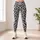 Black Gray Leopard Spots for Yoga, Pilates, and Everyday City Style Leggings - 4