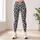 Black Gray Leopard Spots for Yoga, Pilates, and Everyday City Style Leggings - 6