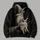 Pearl Witch Broom and Spider for Halloween Parties and Gothic Autumn Night Gatherings All-over Print Hoodie (Lightweight) - 5