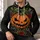 Double Black Cats and Jack-O'-Lantern for Spooky Halloween Nights and Fall Gatherings All-over Print Hoodie (Lightweight) - 6